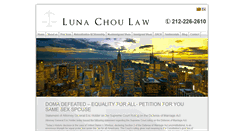 Desktop Screenshot of lunachoulaw.com